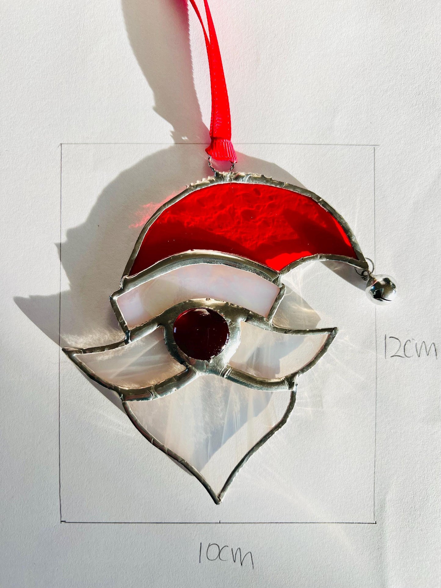 Stained Glass Santa/Father Christmas Tree decoration