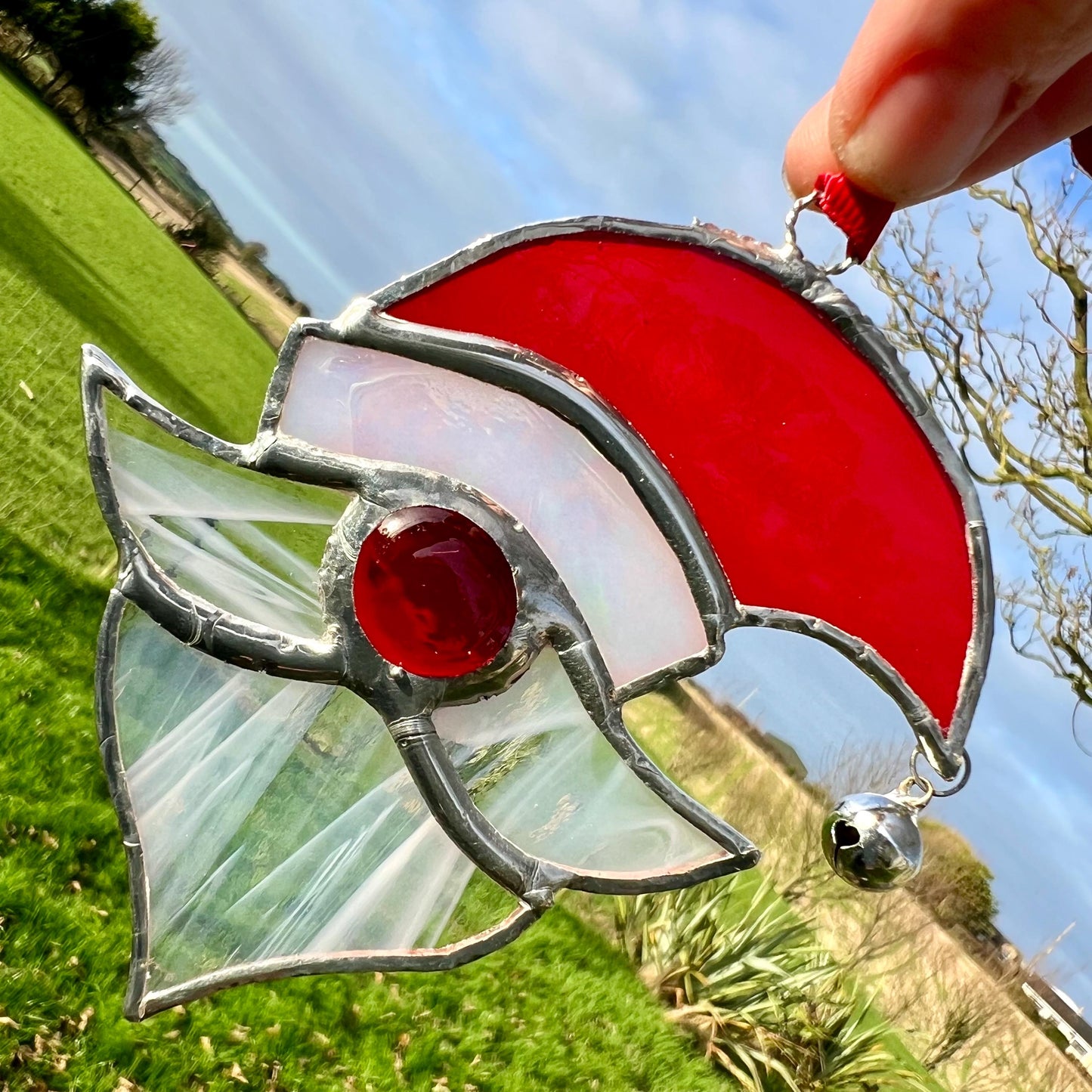 Stained Glass Santa/Father Christmas Tree decoration