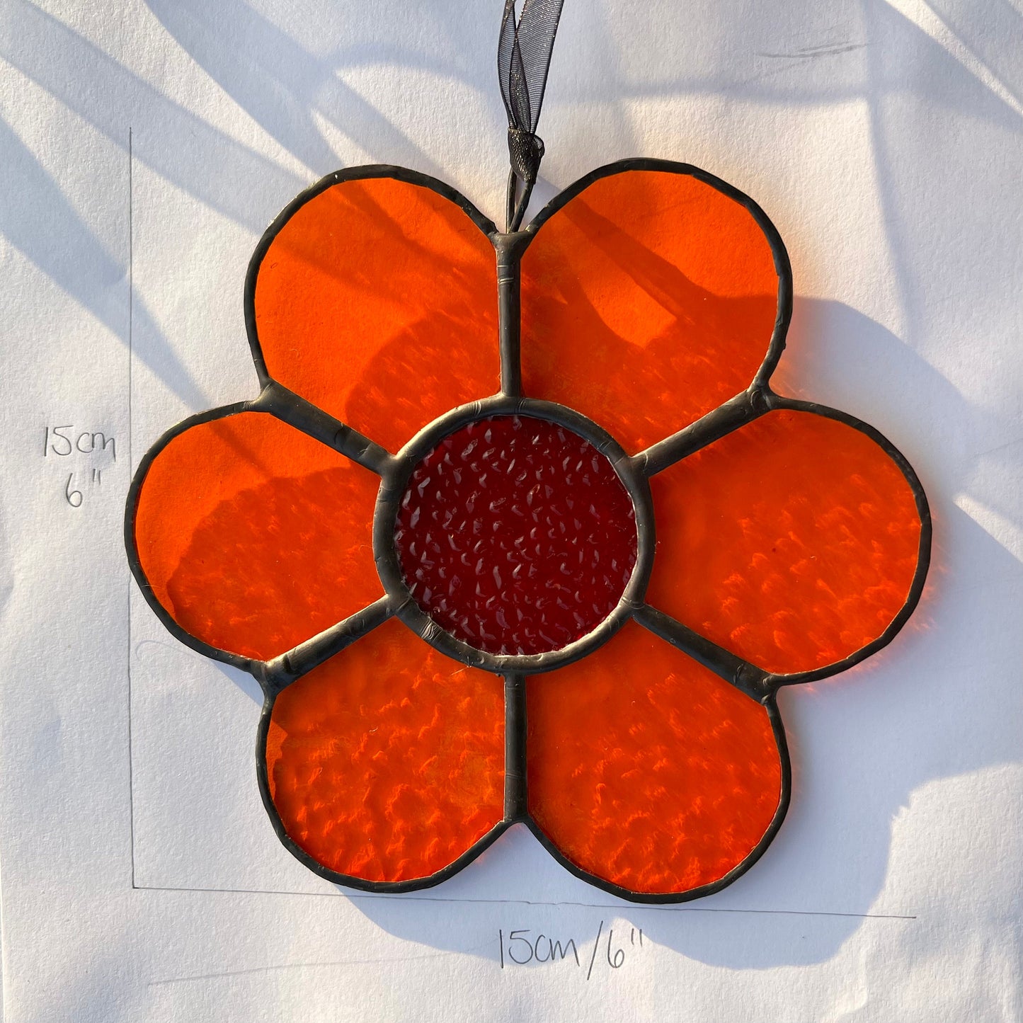 Delightful Daisy Stained Glass suncatcher