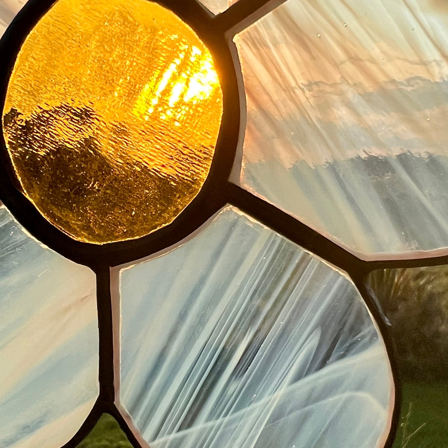 Delightful Daisy Stained Glass suncatcher