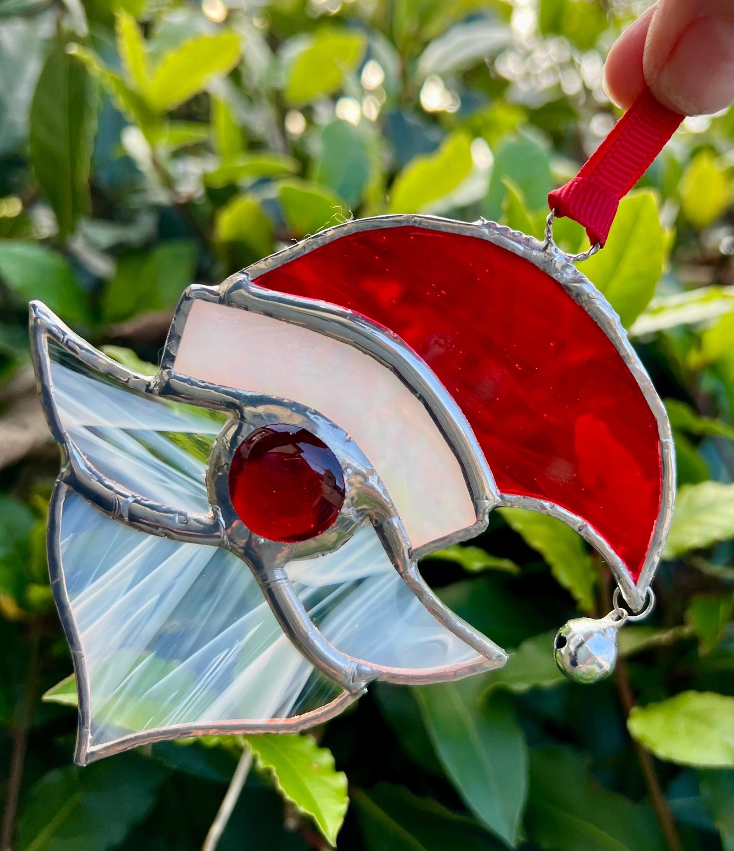 Stained Glass Santa/Father Christmas Tree decoration